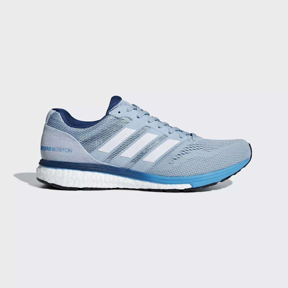 Adidas Adizero Boston 7 Tenis Para Correr Azules Para Hombre (MX-19616)